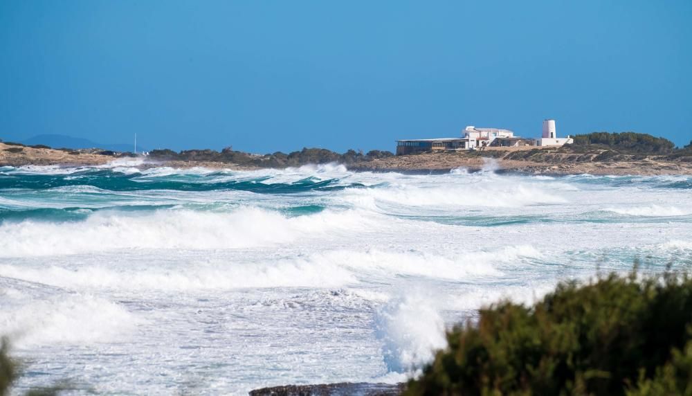 Temporal de viento en Ibiza y Formentera