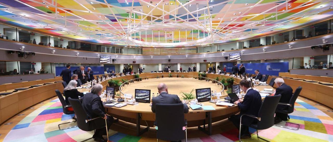 Vista general de la reunión de líderes de la UE, este jueves en Bruselas.