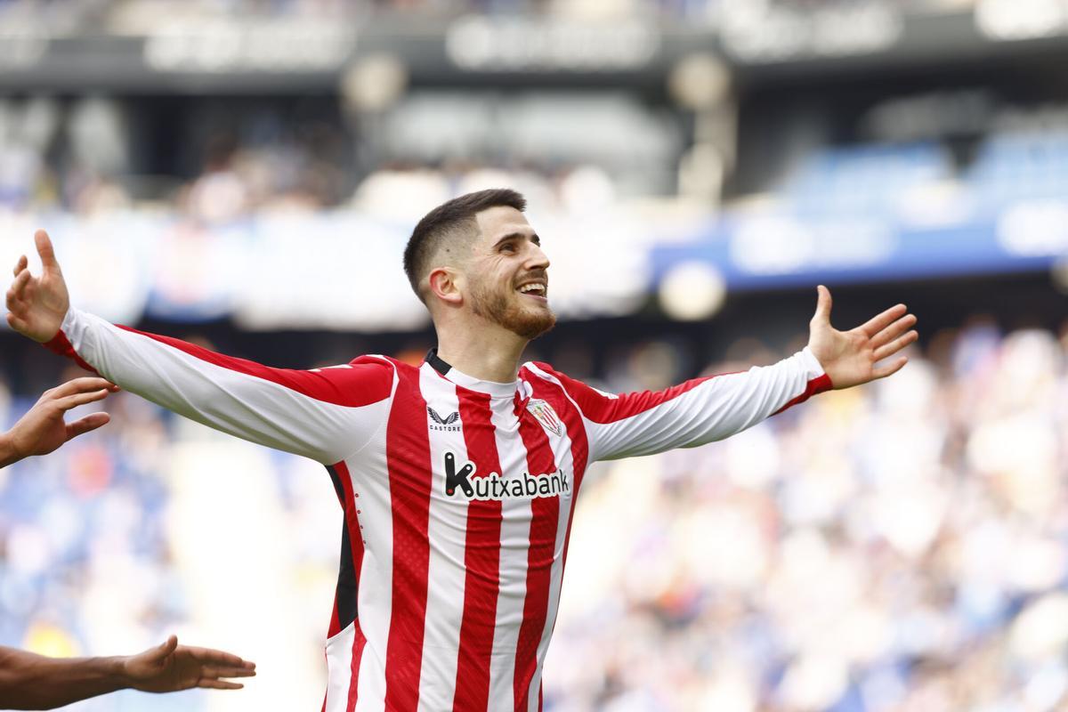 El centrocampista del Athletic de Bilbao Oihan Sancet. EFE/ Quique García