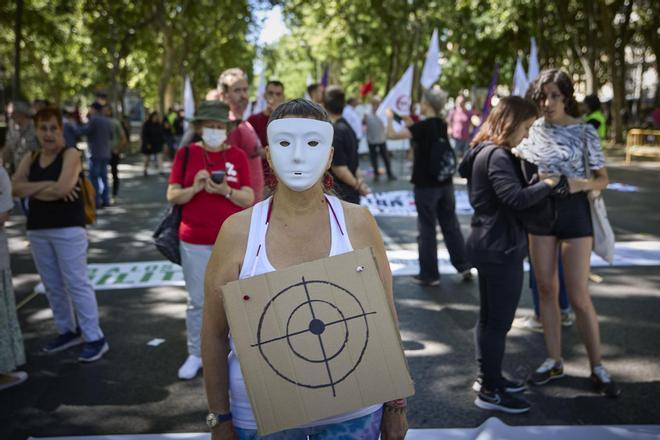 Marcha multitudinaria contra la cumbre de la OTAN en Madrid