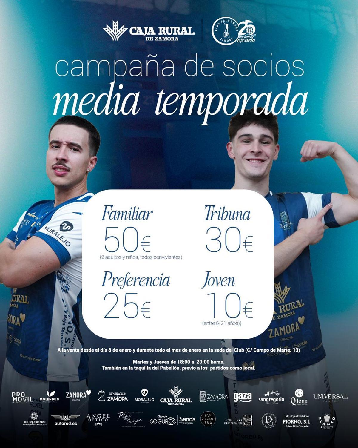 CAMPAÑA MEDIA TEMPORADA DEL BM ZAMORA