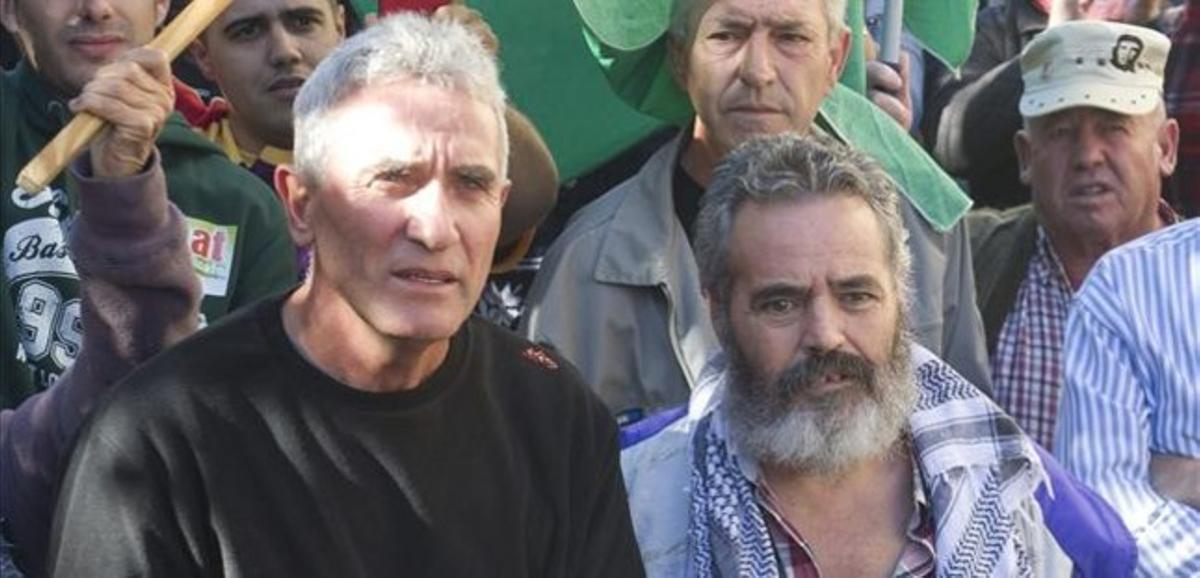 Diego Cañamero i José Manuel Sánchez Gordillo. Diego Cañamero i José Manuel Sánchez Gordillo.