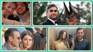 Las bodas más esperadas en 2025: de izquierda a derecha y de arriba a abajo, Selena Gómez con Benny Blanco; Lady Gaga con Michael Polansky, Enrique Ponce con Ana Soria, y  Paula Nata y Jonathan Andic.