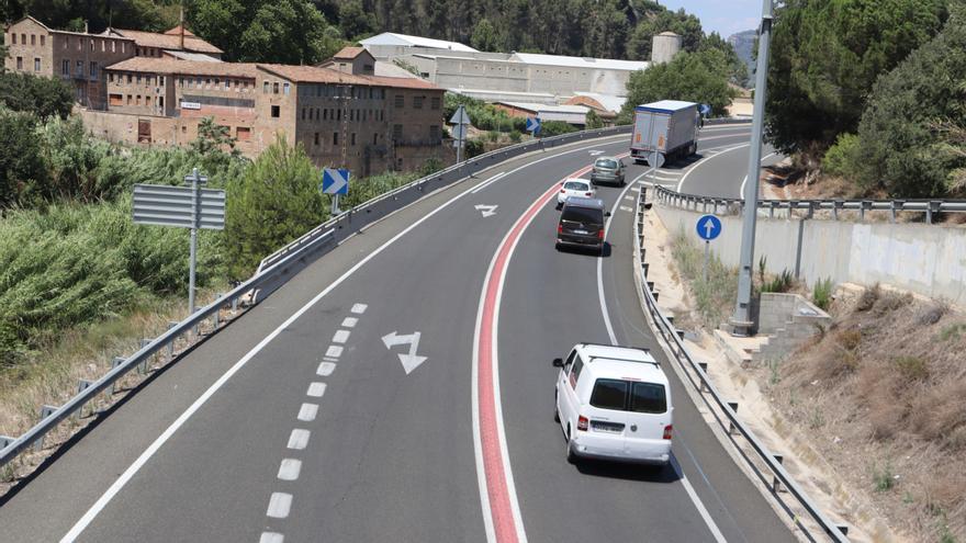 Els accidents de trànsit creixen a la C-15 des que hi van començar les obres