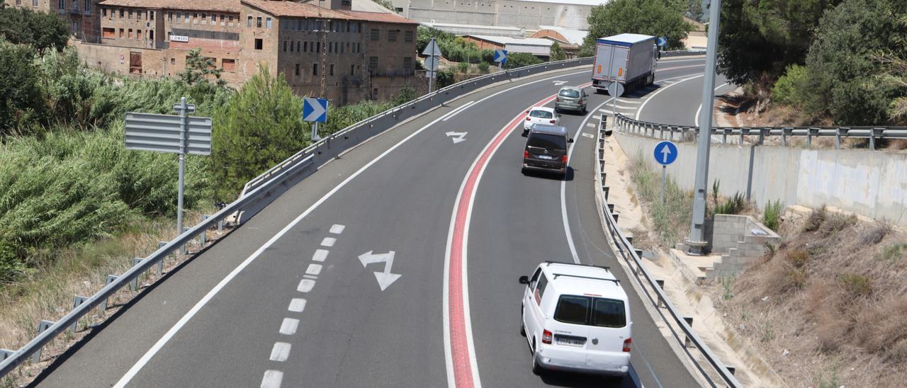 Pla general de la carretera C-15 al pas per Capellades