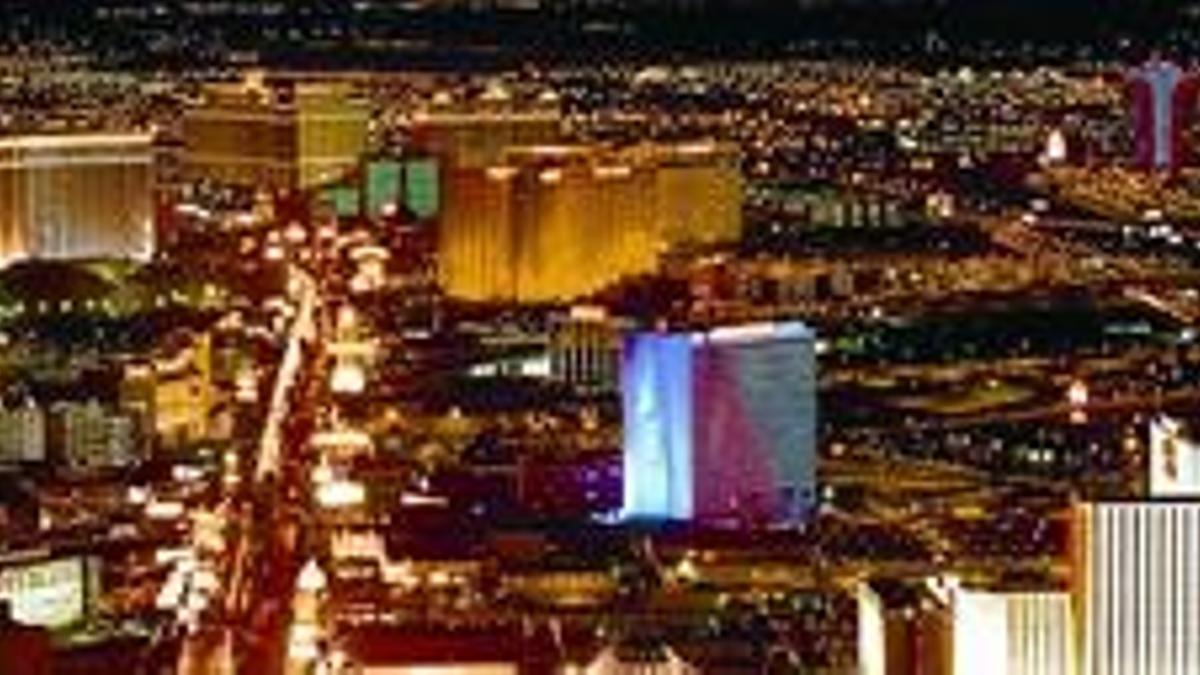 Una imagen de Las Vegas de noche.