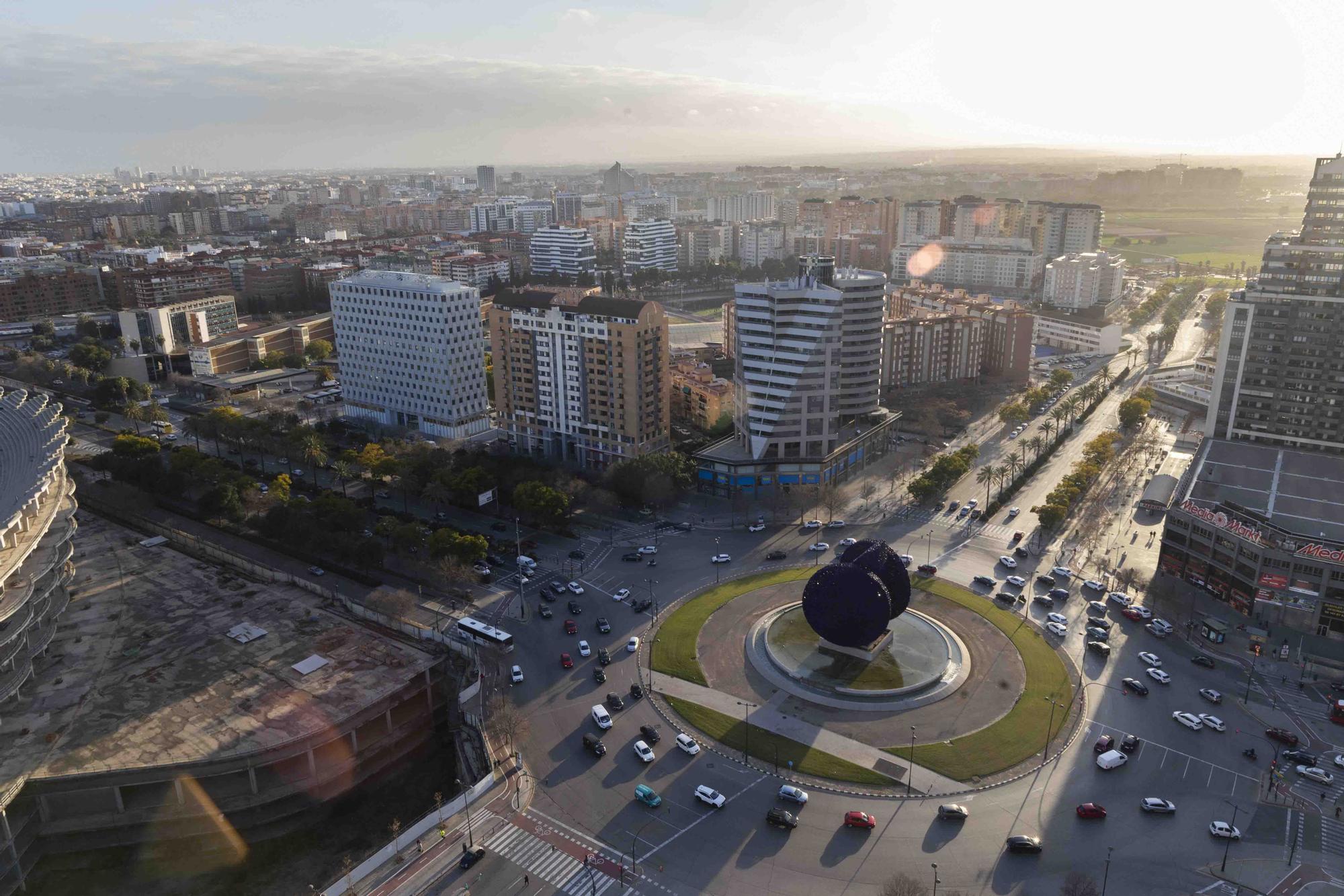 València a vista de pájaro (IV): desde el Eurostars Gran Valencia