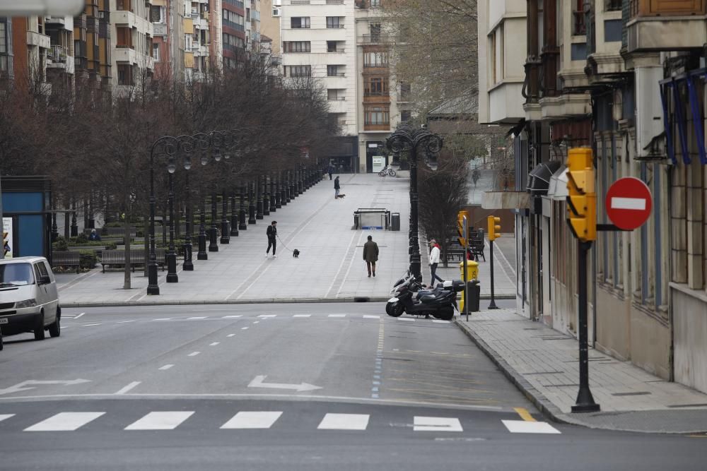 Primer dia cierre de Gijón por el coronavirus