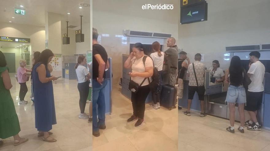 Video | Un avión de Iberia deja a un centenar de pasajeros en tierra en el aeropuerto de Badajoz