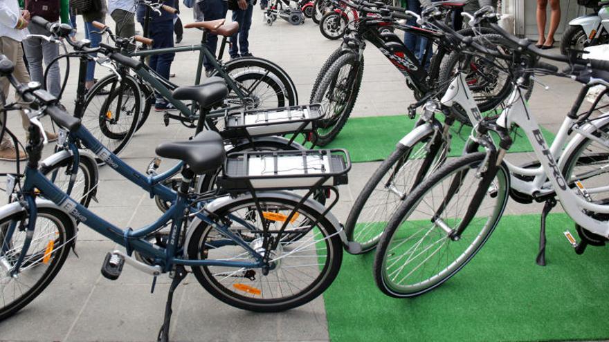 Bicicletas en Valencia con motivo de la Semana de la Movilidad.