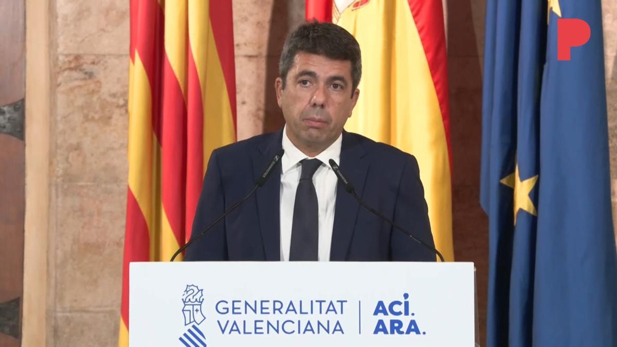 Mazón anuncia que se marcha como president de la Generalitat: &quot;Ya no puedo más&quot;