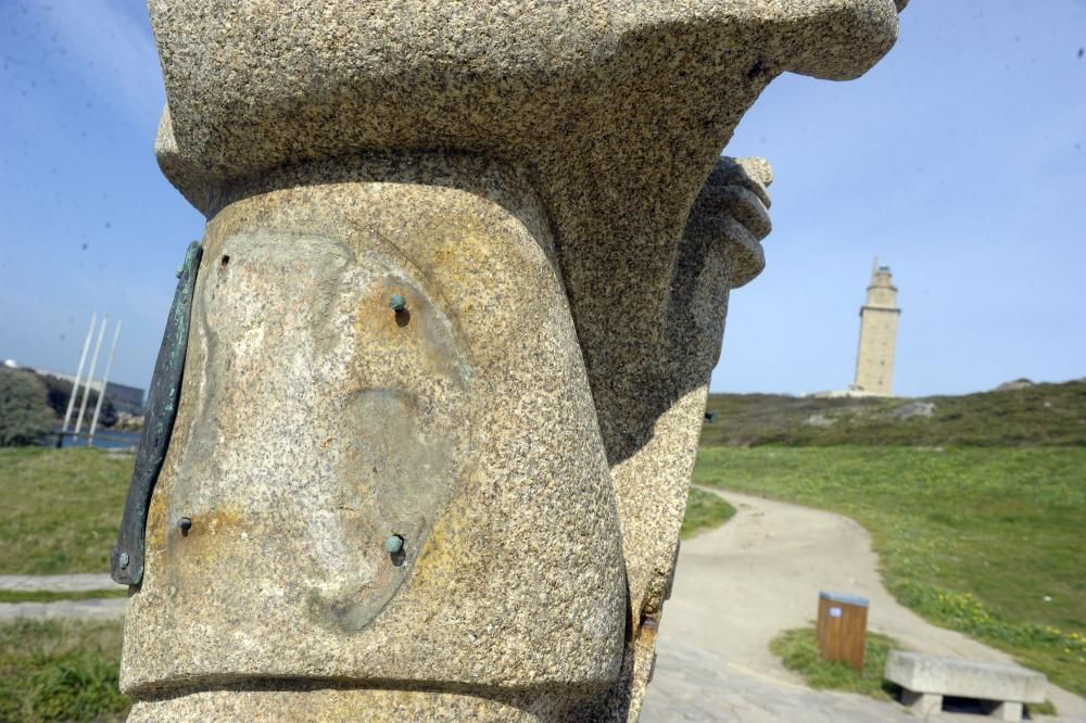 Esculturas del parque de la Torre pierden piezas