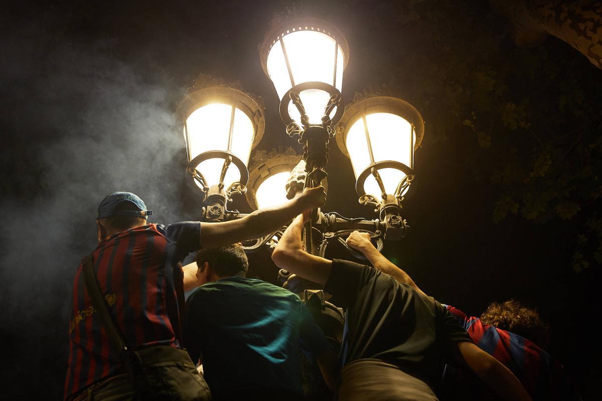 Así fue la celebración azulgrana en Canaletes