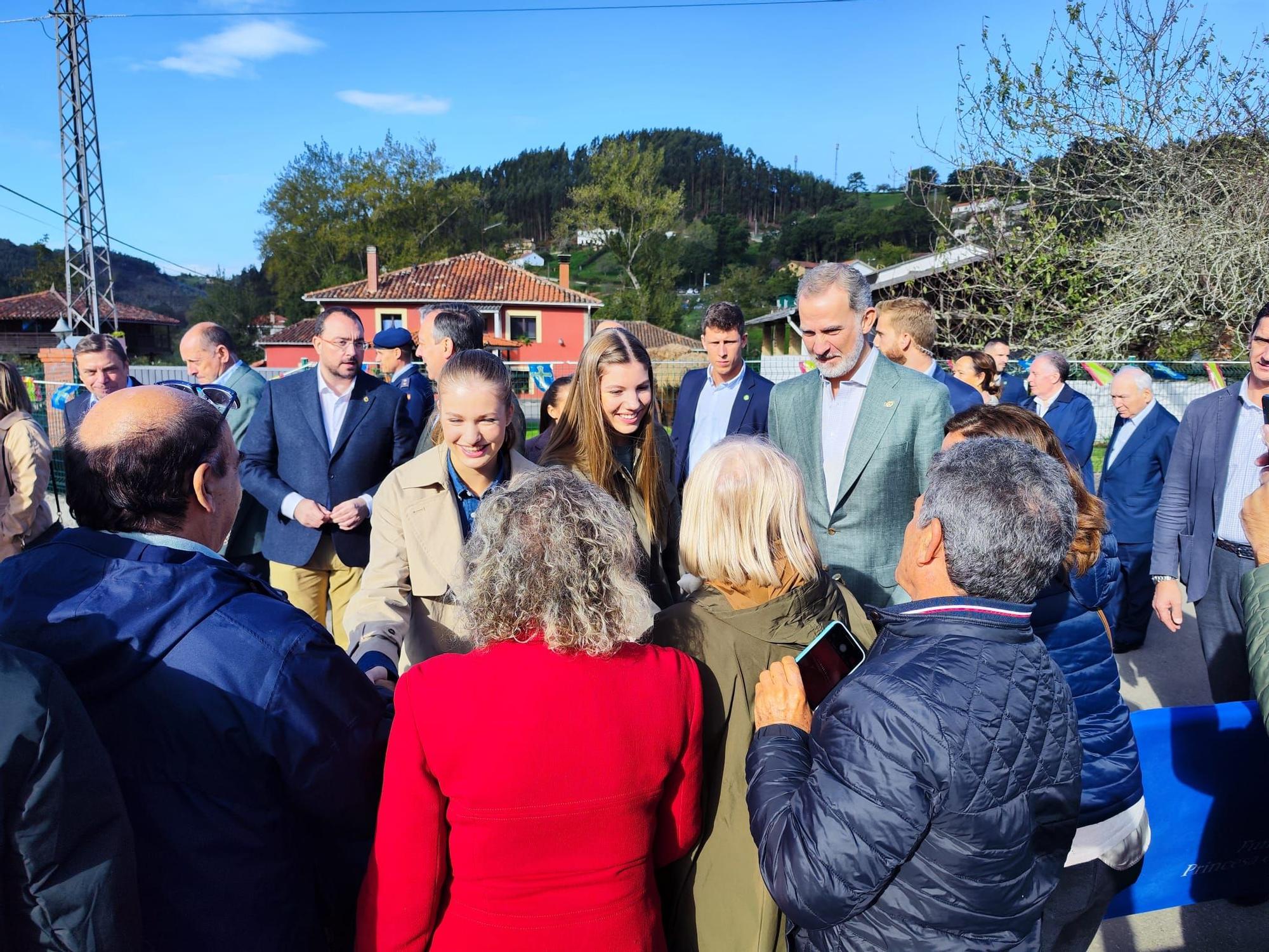 La Familia Real visita Arroes, Pion y Candanal, Pueblo Ejemplar 2023