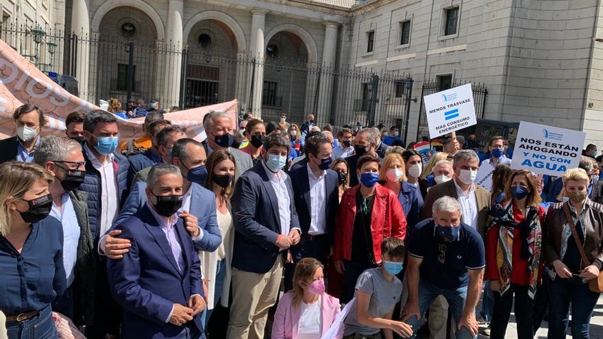 Manifestación de regantes en Madrid