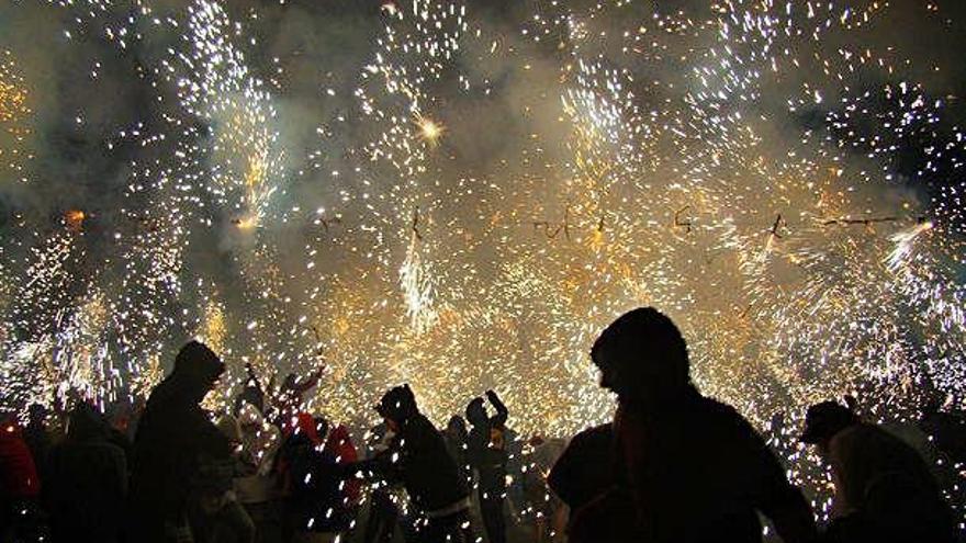 El correfoc que protagonitzen els Diables de l&#039;Alt Urgell a la Seu