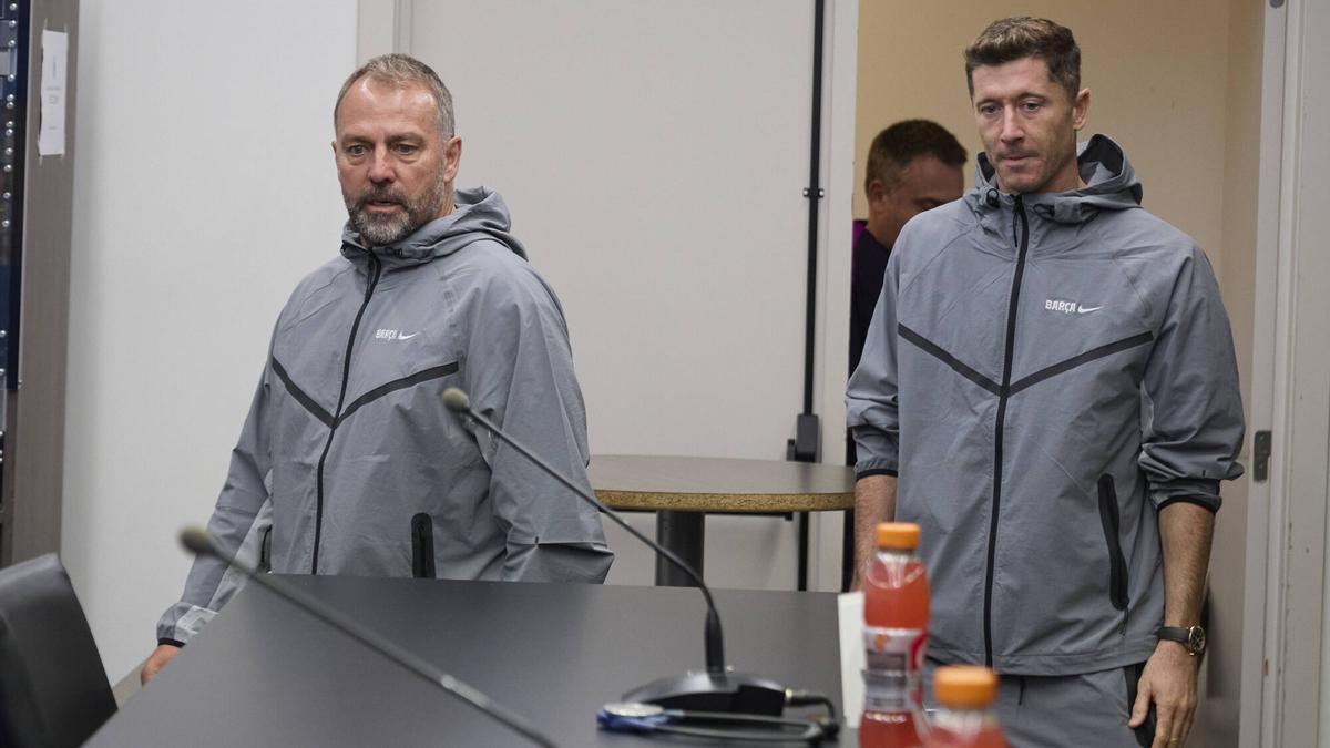 Robert Lewandowski, en un viaje del FC Barcelona