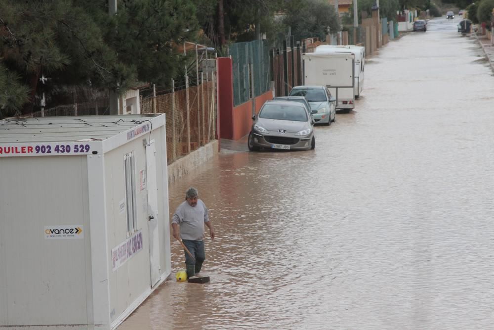 Lluvias en la rambla del Albujón