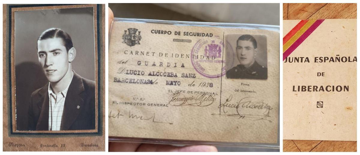 Varios de los documentos que Laurent ha encontrado en la maleta de su abuelo Lucio.