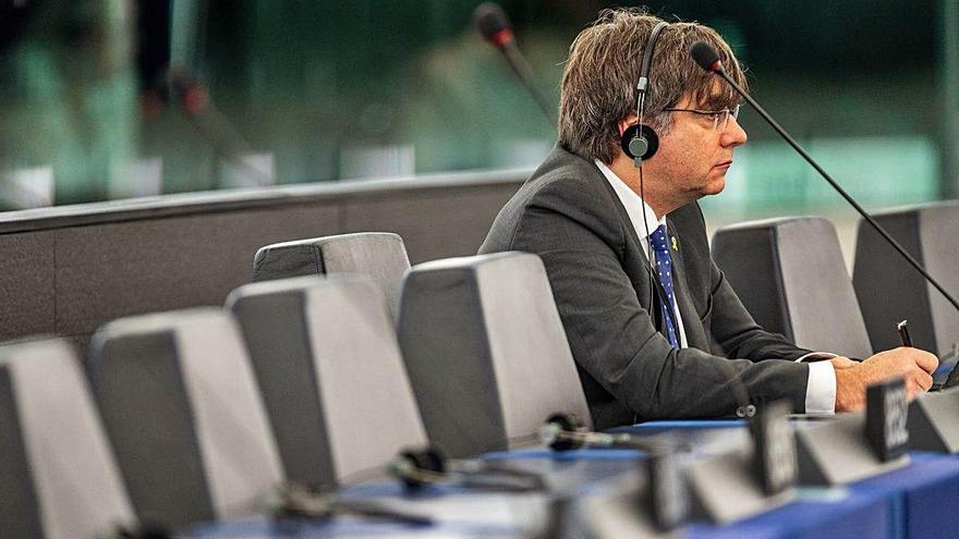 Carles Puigdemont, en una imatge recent al Parlament Europeu.