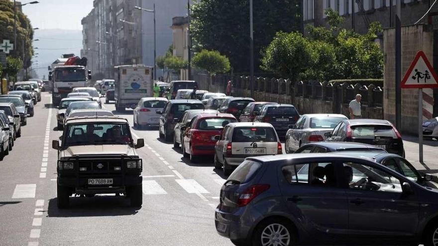 Móvete urge al alcalde a priorizar ante Fomento la variante para descongestionar la villa. // Bernabé