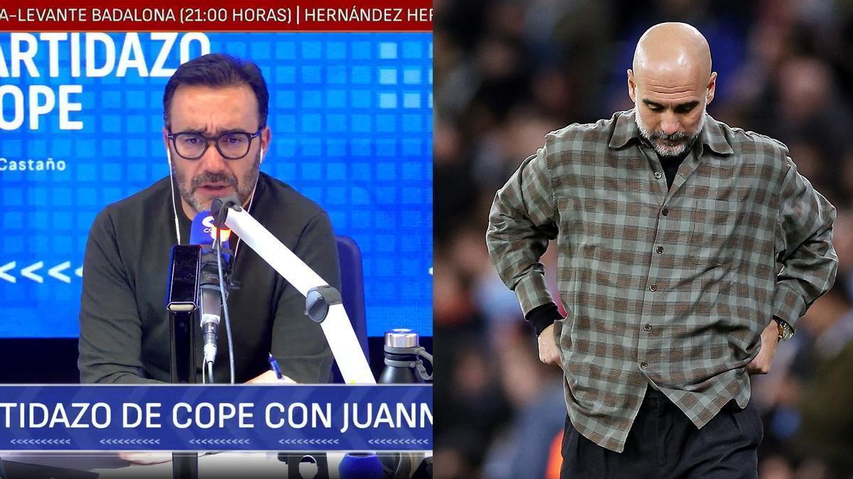 Juanma Castaño, director de 'El Partidazo de COPE', reaccionó a las palabras de Guardiola