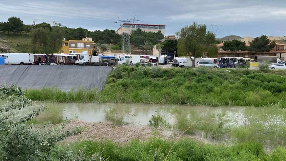 Zona en la que se ubicará la pasarela peatonal