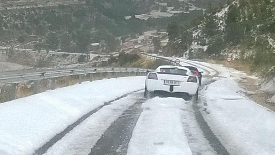 El municipio sufre una fuerte granizada