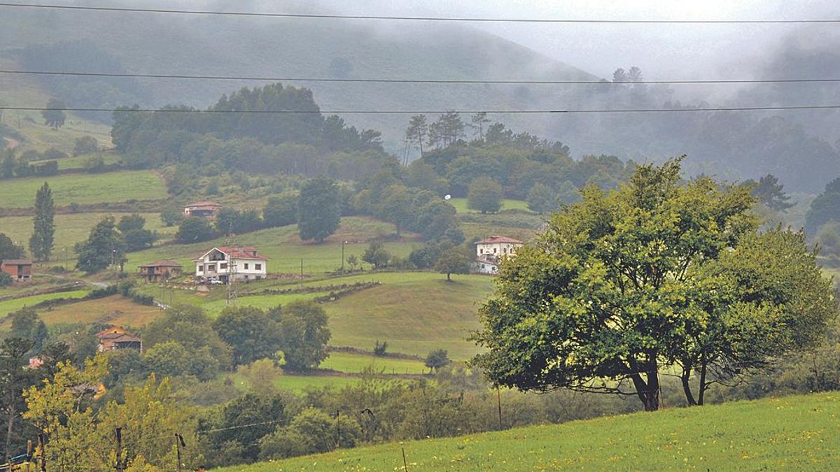 Paisaje rural asturiano.