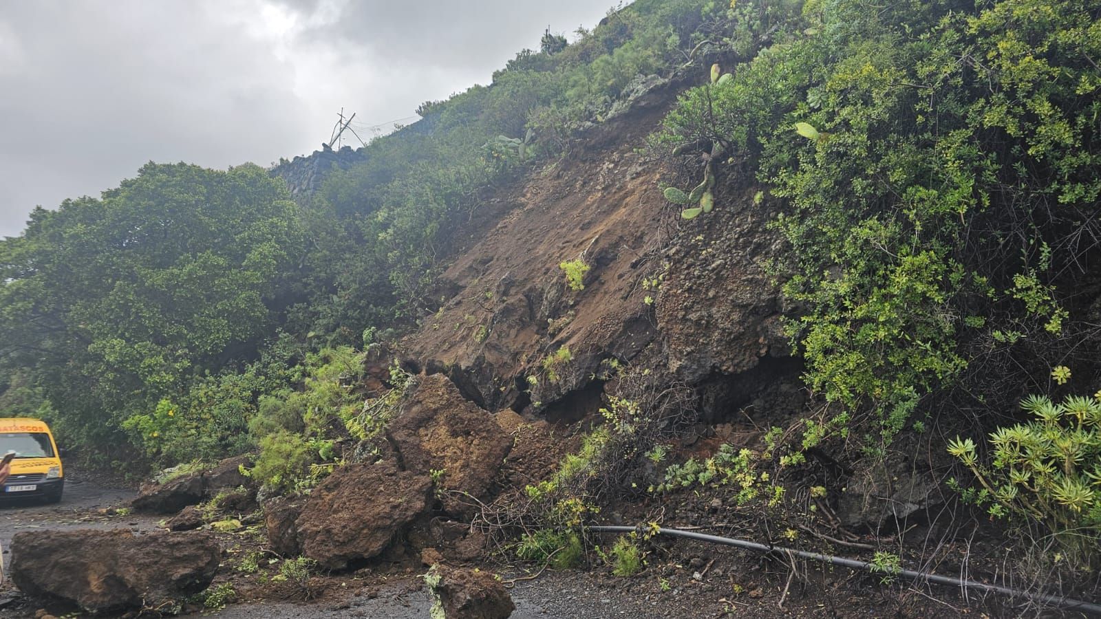 Jornada de lluvia en Tenerife