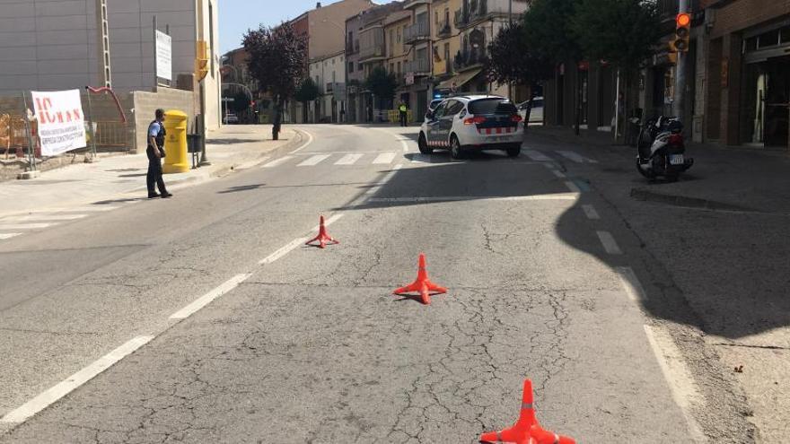 Dos ferits en un xoc frontal a Sant Fruitós de Bages