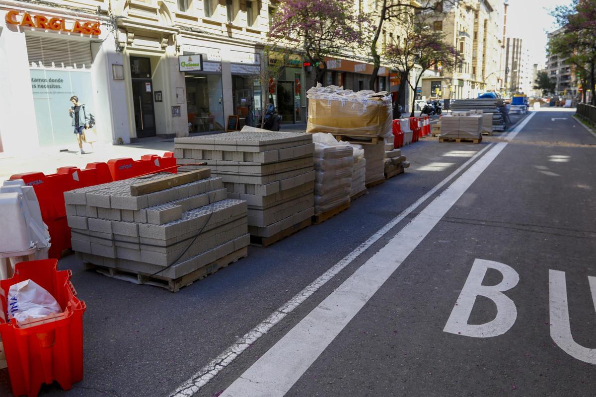 Obras en la avenida Valencia.