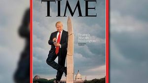 Segona portada animada de la revista ’Time’: ’Trump provoca la guerra a Washington’.