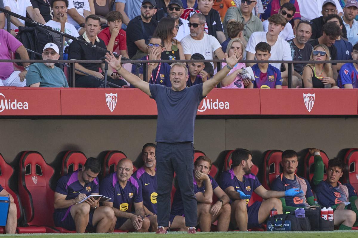 Hansi Flick, en su segunda temporada al frente del FC Barcelona