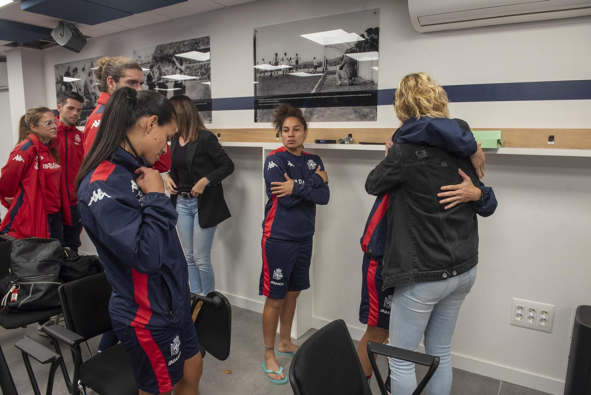 Despedida de Irene Ferreras como entrenadora del Deportivo