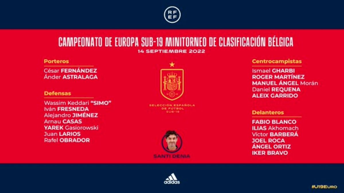 Próxima convocatoria selección española