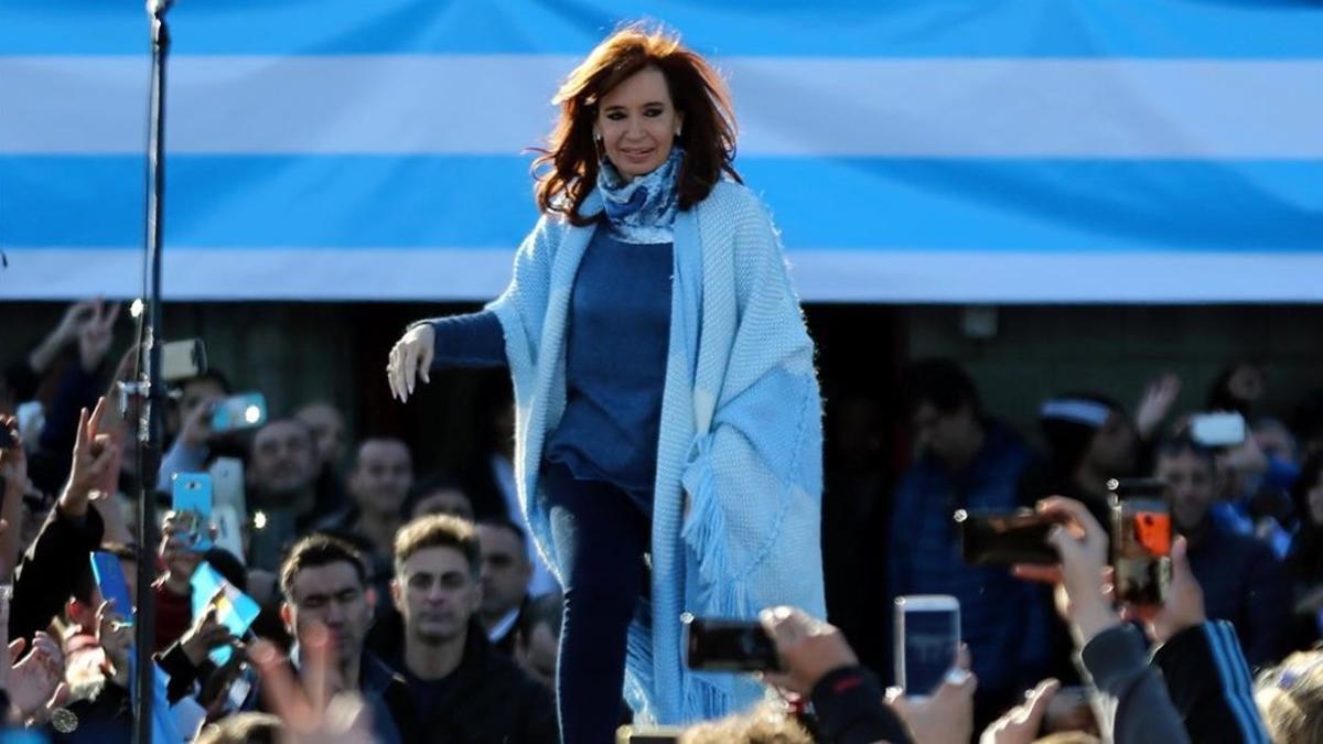 Cristina Fernández de Kirchner, el pasado martes.