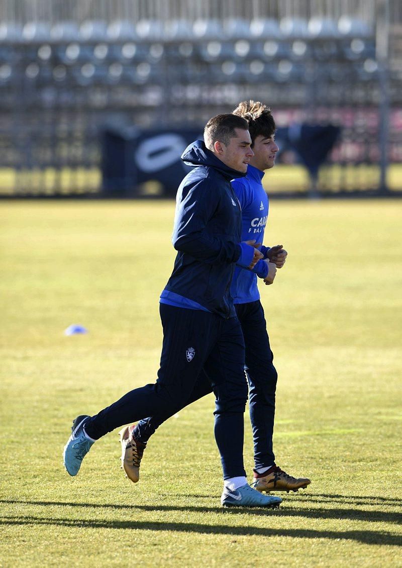 Sesión de entrenamiento del Real Zaragoza