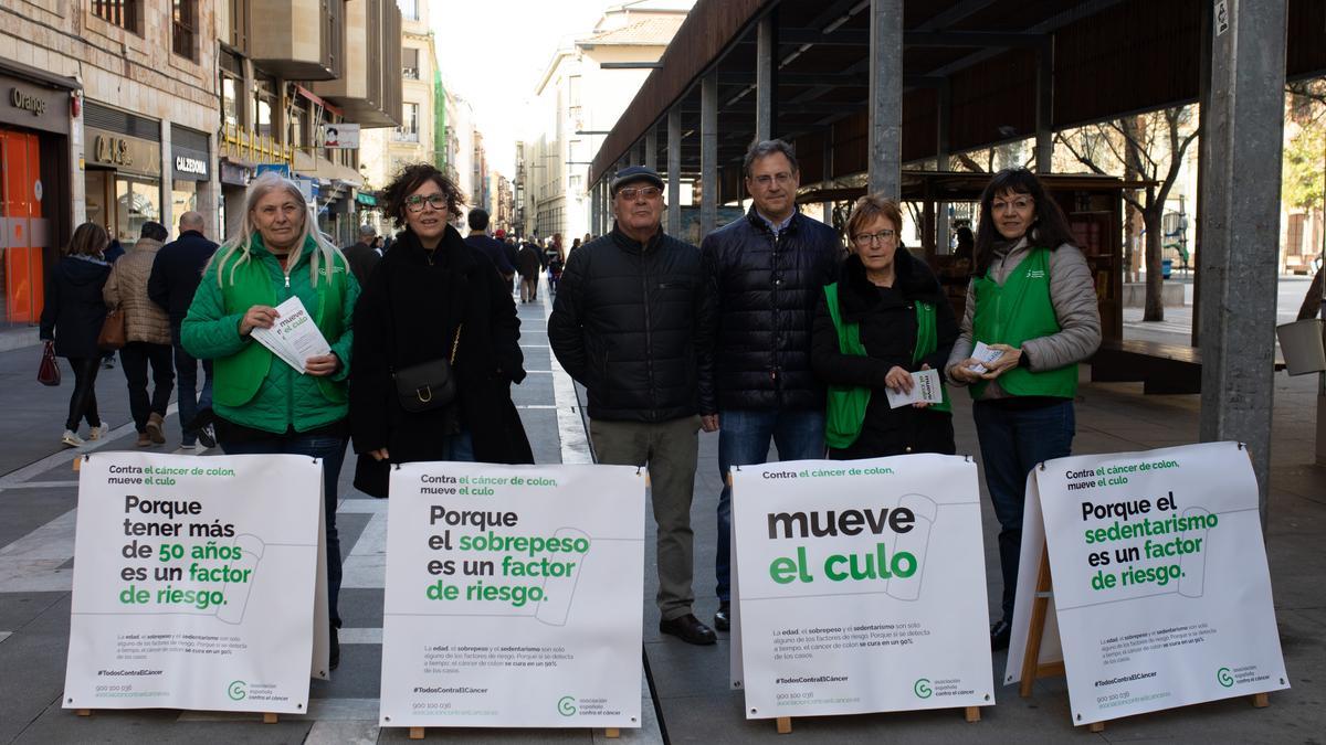 Campaña de concienciación de la Asociación Española contra el Cáncer, en Santa Clara