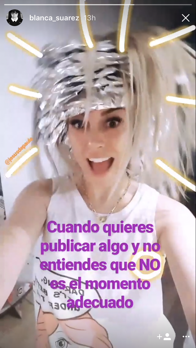 Blanca Suárez y su cambio de look al rubio platino