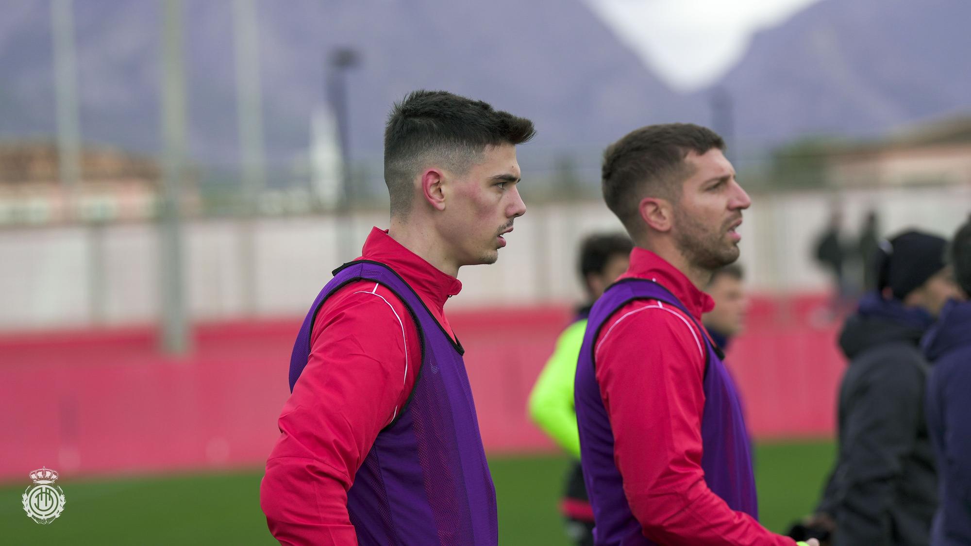 Primer entrenamiento de Hadzikadunic con el Mallorca