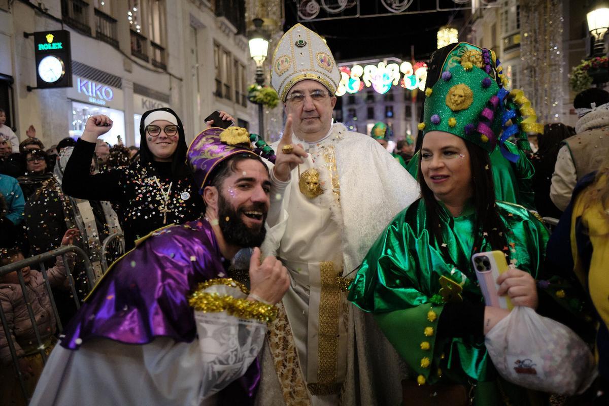 La batalla de las flores en el Carnaval de Málaga 2026