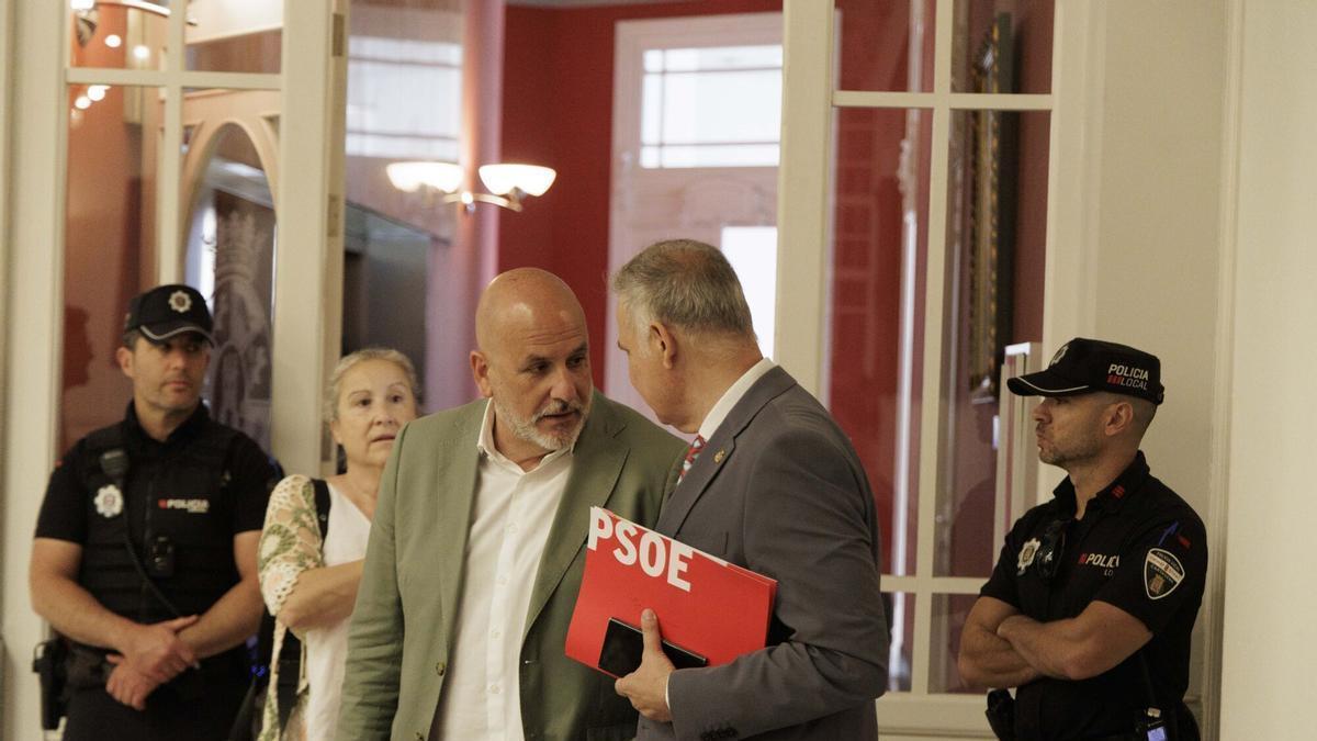 López Pretel y Pedro Contreras este jueves