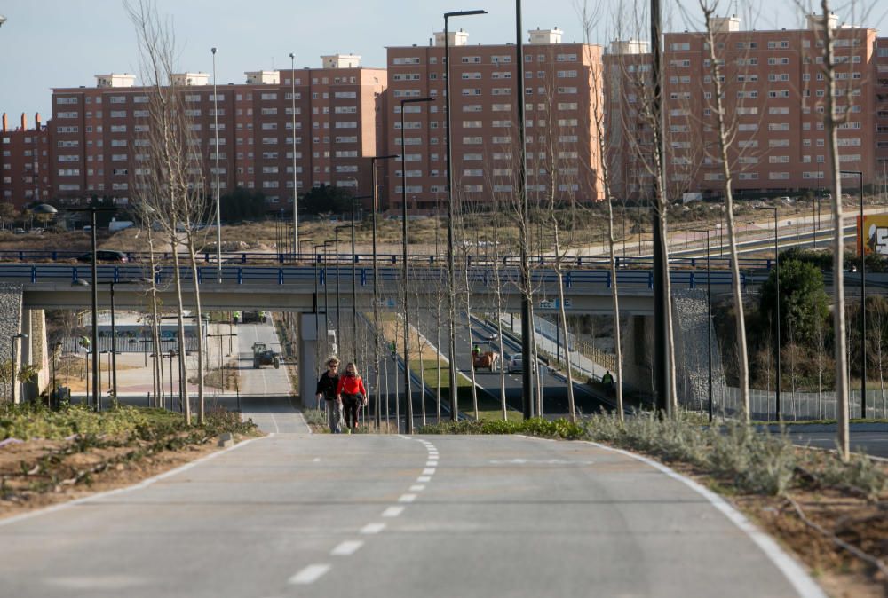 El Consell abre mañana al tráfico el tramo de la Vía Parque entre Lorenzo Carbonell y el Palmeral