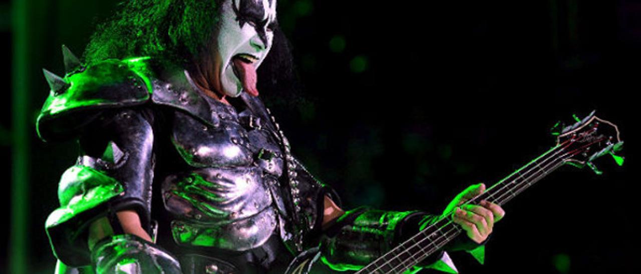 Gene Simmons, bajista y vocalista de Kiss, en un concierto en Nuerburgring, Alemania, en el 2010.