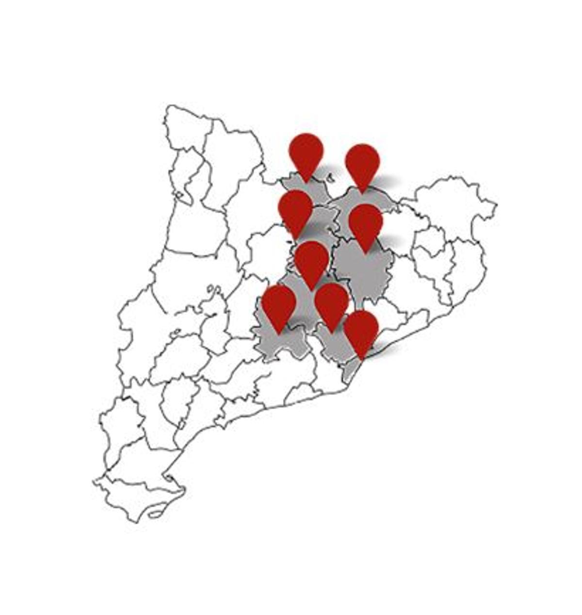 Actualment, dona servei a Barcelona ciutat, el Vallès Occidental i la Catalunya Central