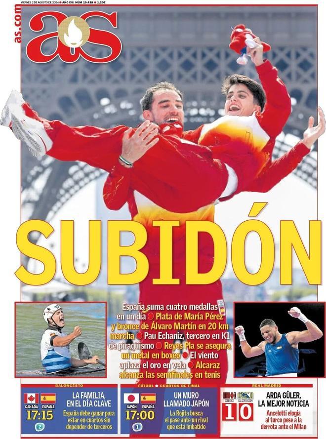 Las portadas de los periódicos deportivos de hoy, viernes 2 de agosto