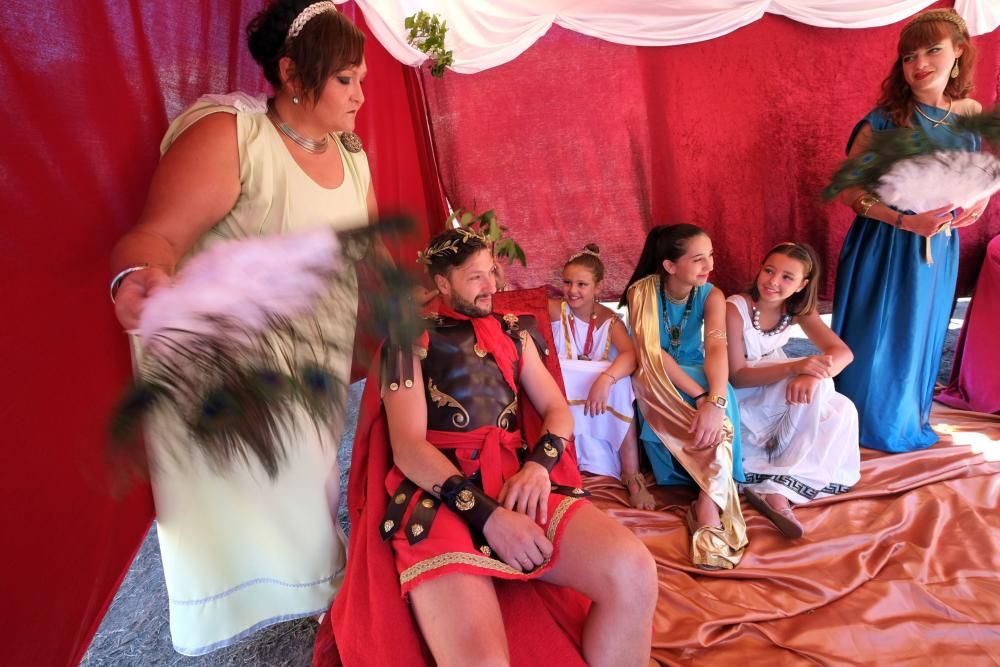 Batalla en la fiesta Astur romana en Carabanzo