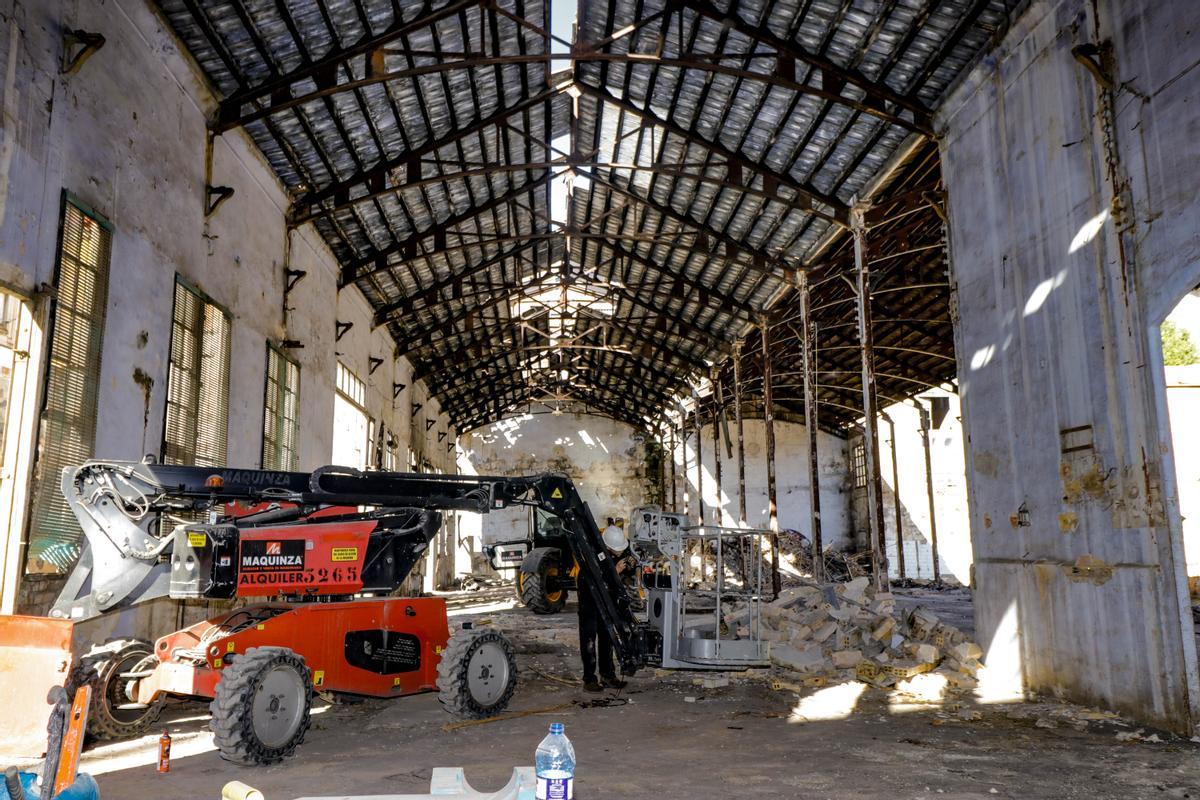 Obras de rehabilitación del Parque Tecnológico de Rodes.