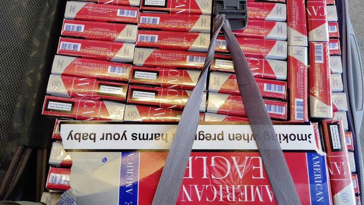 El tabaco requisado a un turista en la estación del Nord